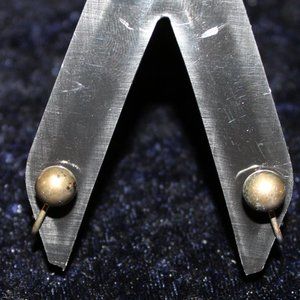 Gold toned Ball Clip on Earring